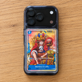 TCGCase Smoke Black full back on oak with trading card